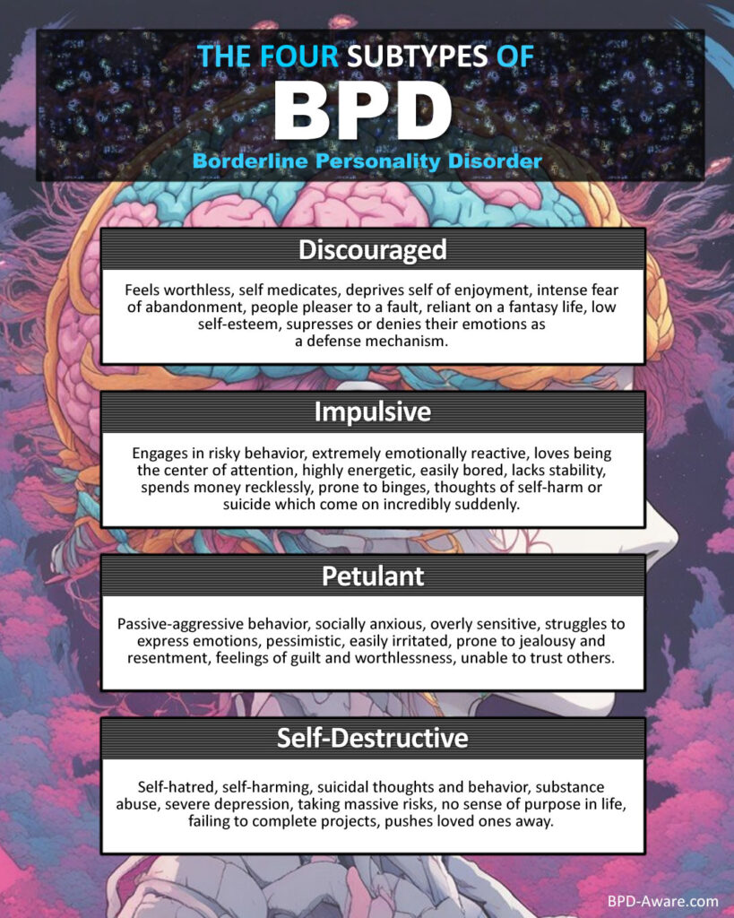 The four subtypes of BPD.