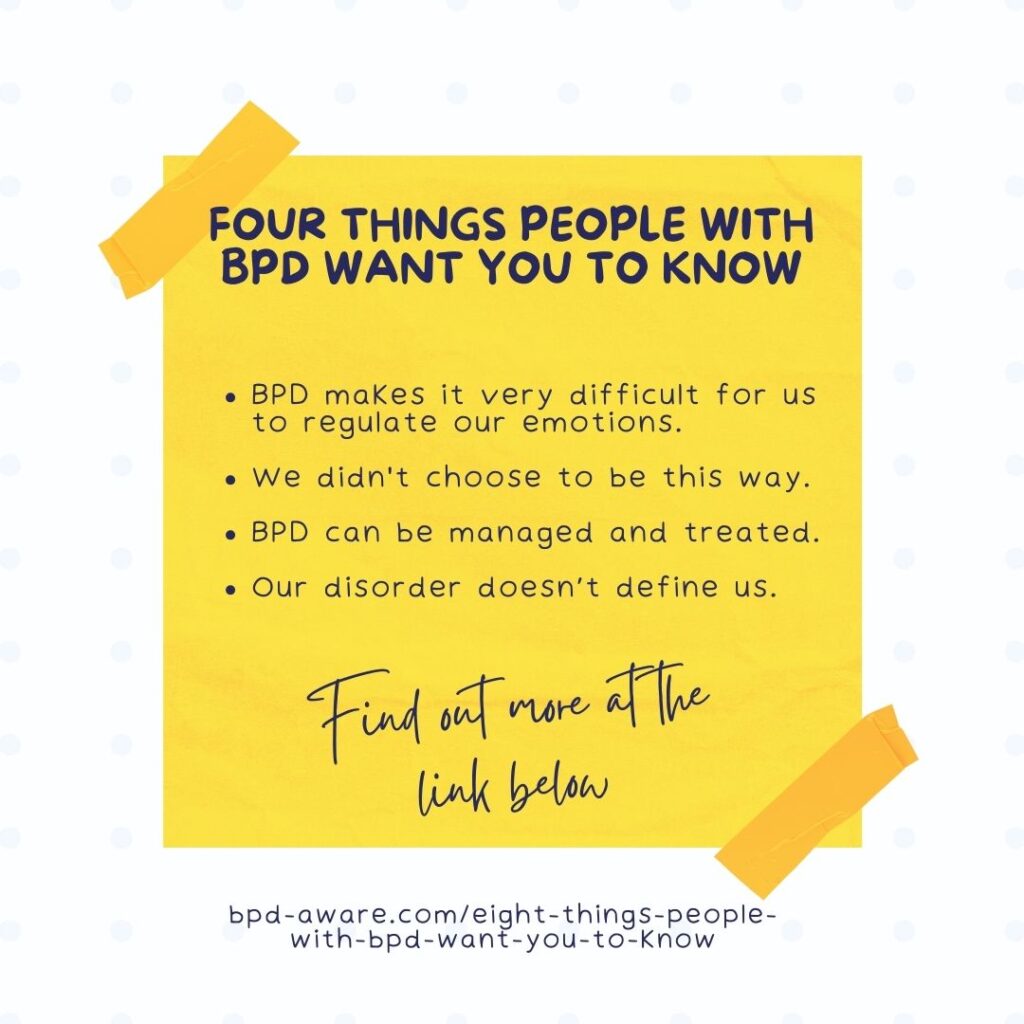 Four Things People With BPD Want You to Know