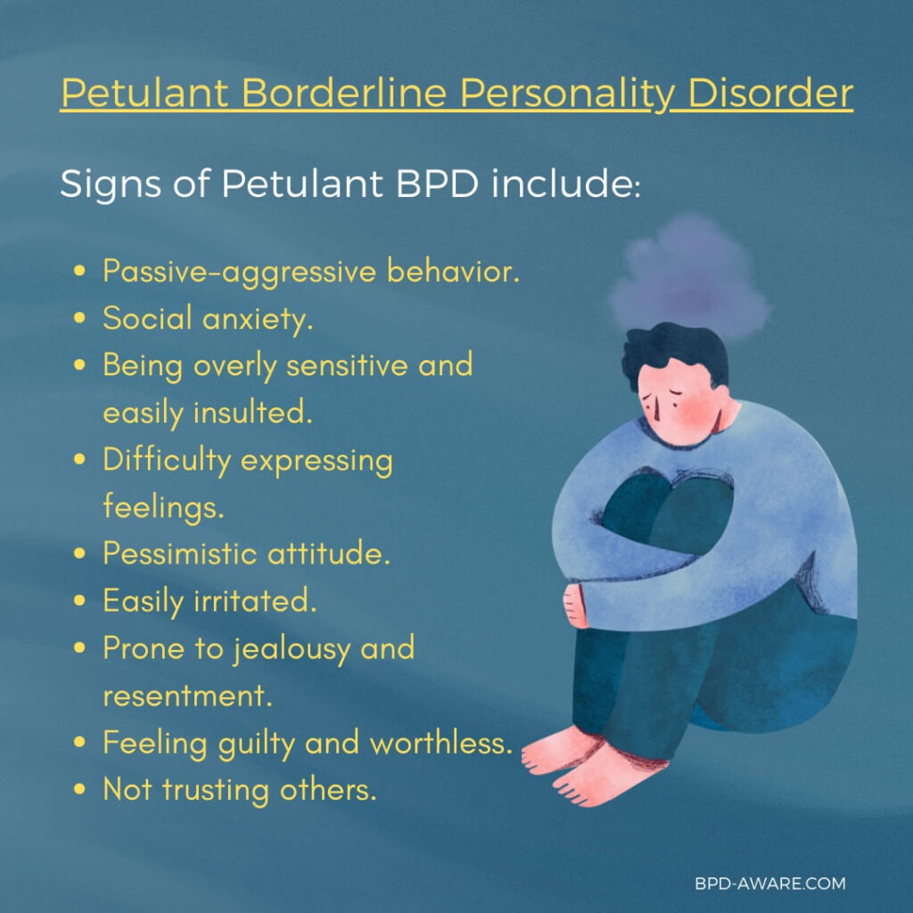 What the signs of petulant BPD?