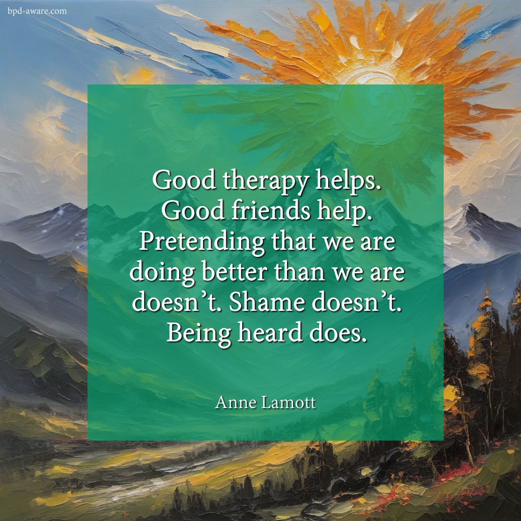 Good therapy helps.