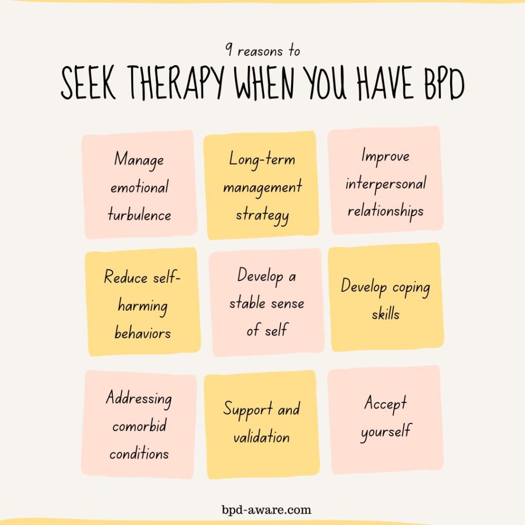 9 reasons to seek therapy when you have BPD.