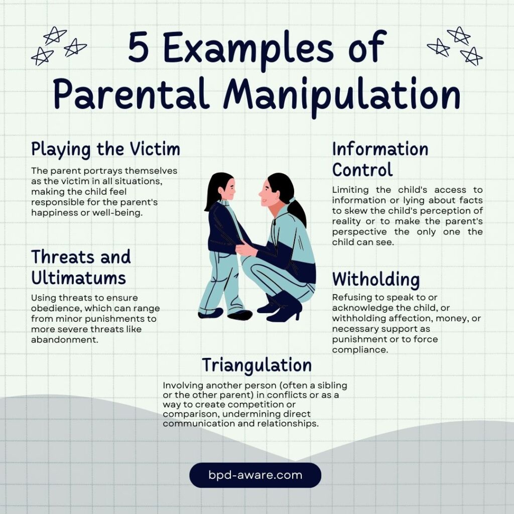 5 examples of parental manipulation.