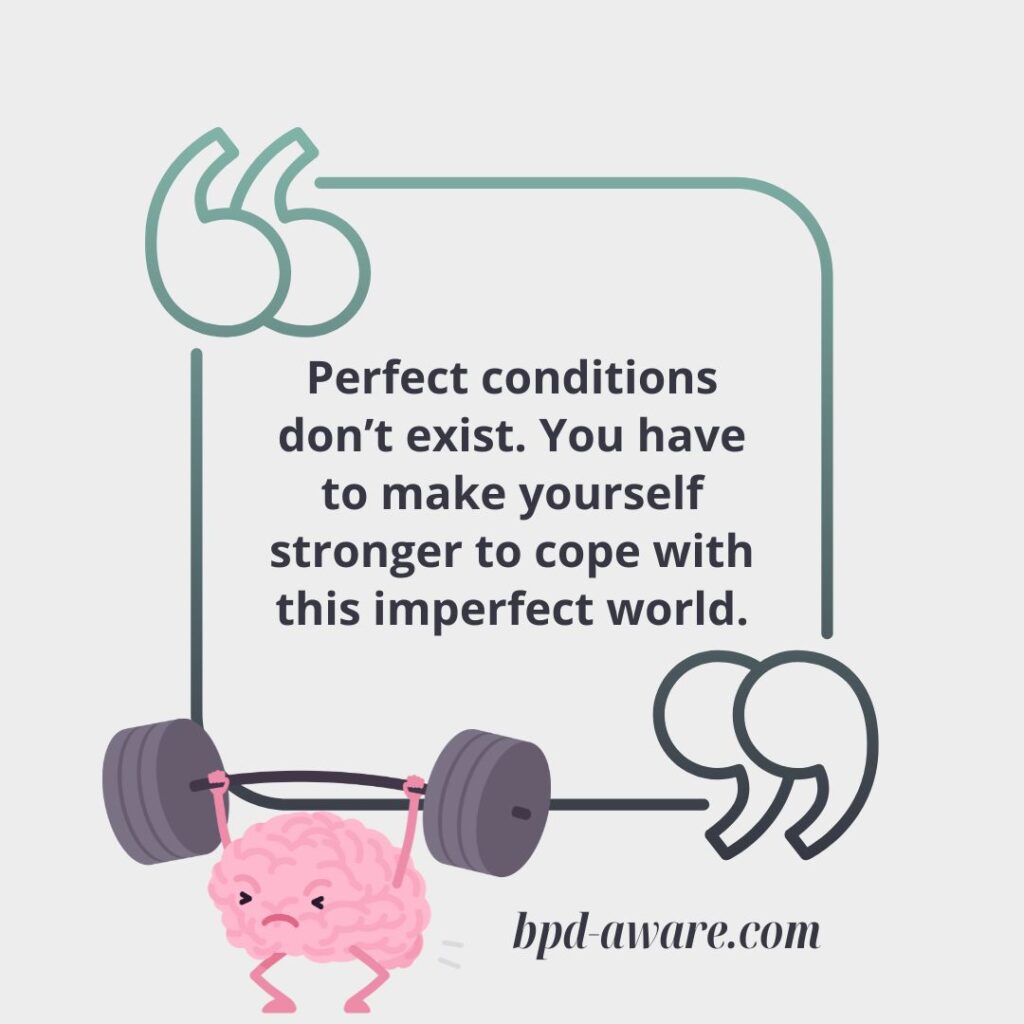 Make yourself stronger to cope with this imperfect world.