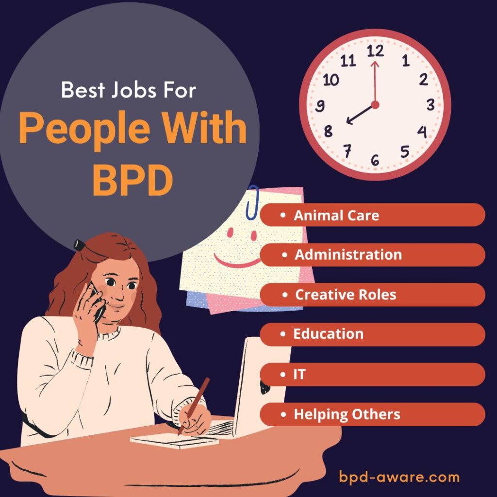 The best industries to work in when you have Borderline Personality Disorder.