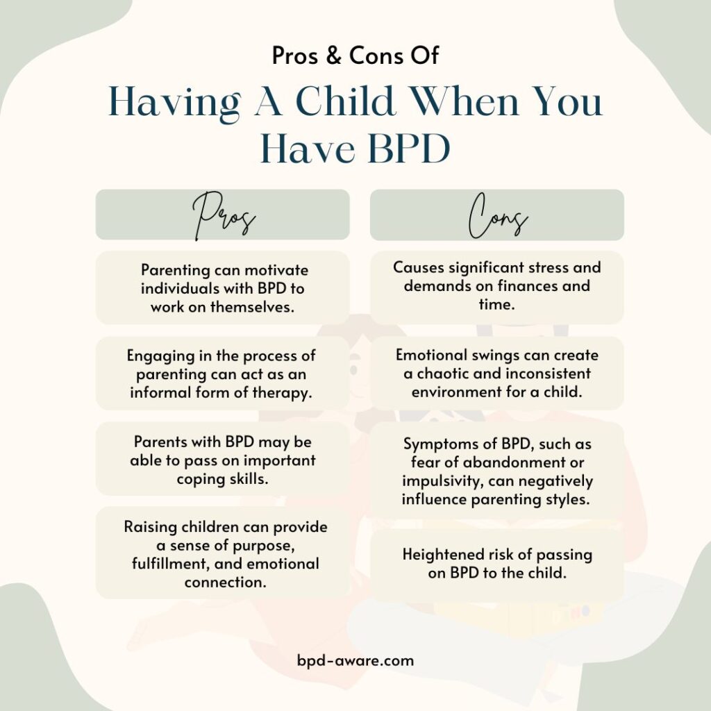 The pros and cons of having a child when you have BPD.