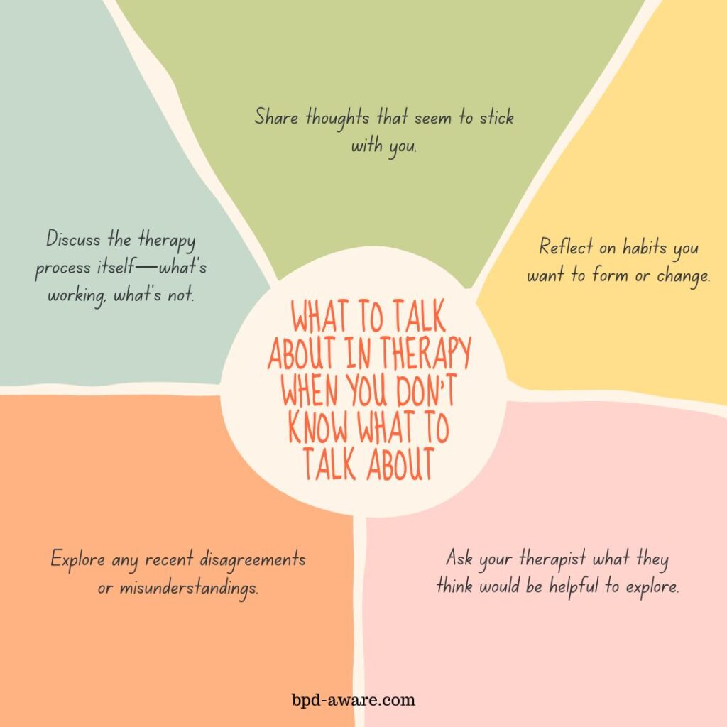 What To Talk About In Therapy When You Don't Know What To Talk About