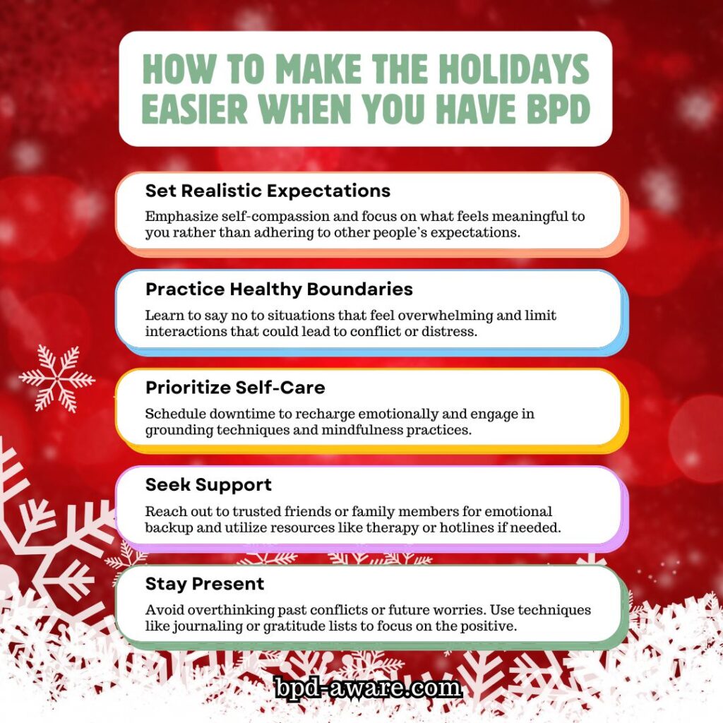 How to make the holidays easier when you have BPD.